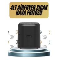 4L Airfryer Hazneli Hava Fritözü Yağsız Fritöz Taşınabilir Fırın İşlevi Gören Pratik