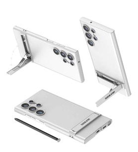 Galaxy S24 Ultra Kılıf Zore Kamera Korumalı Dikey Standlı Ays Kapak