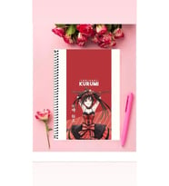 Tokisaki Kurumi Anime Defter 1 Adet Özel Tasarım A4 Boyutu Telli Kareli Defter 21*29 Cm