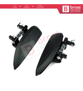 Dacia Sandero Logan MK2 Renault Clio Symbol MK3 için Kapı Dış Açma Kolu Set 806070421R 806067028R