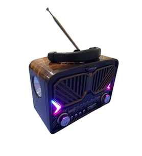 RT-571 Eskitme Retro Solar Enerjili Fenerli , Nostalji Bluetooth/USB/Sd/ Radyo Mp3 Player Müzik Kutusu