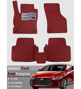 HYUNDAİ ELANTRA (2016-2020) Uyumlu EVA Paspas Tam Set–Araca Özel,Kolay Montaj,Su Geçirmez