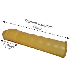 Penise takılan dolgulu 7 cm uzatıcı prezervatif modelleri