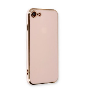 Apple İphone 7 Kılıf Volet Silikon - Pembe