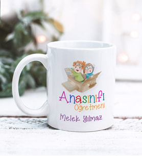 Kişiye Özel  Anasınıfı Öğretmeni Tasarımlı Kupa Bardak (Beyaz)