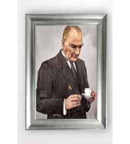 Gümüş Çerçeveli Atatürk Tablo a399