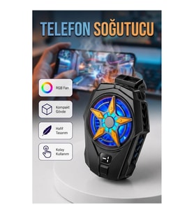 Dijital Ekranlı Profesyonel Telefon Soğutucu Oyun Performans Fanı