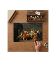 Sokratesin Ölümü Jacques-Louis David Tasarımı 240 parça Ahşap Puzzle Ahşap Kutuda MP00093