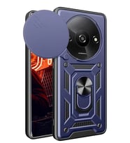 Redmi A3 4G Kılıf Pars Lens Yüzüklü Silikon - Lacivert