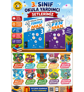 3.Sınıf Türkçe Max + Fen Max + Biliyor musun ? Hikaye Seti