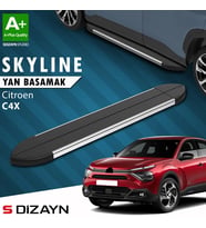 S-Dizayn Citroen C4 X Skyline Krom Yan Basamak 183 Cm 2022 Üzeri A+ Kalite