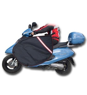 MOTORSİKLET DİZ ÖRTÜSÜ 4 KATLI SU GEÇİRMEZ SCOOTER MOTORLAR İÇİN İMPER KUMAŞ ARASMOTO (Siyah)
