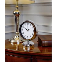 River World Masa Saati Metal Noble Time Krom 25 cm x 20 cm