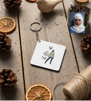 Kişiye Özel Karikatürlü Cute But Capricorn Oğlak Burcu Anahtarlık Doğum Günü Hediyesi