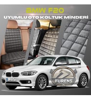 Bmw F20 Antrasit Renk Tay Tüyü Cepli & Terletmez Sırtlı Oto Koltuk Minder Seti - Koltuk Koruma Kılıfı (ÖN & ARKA TAM SET)