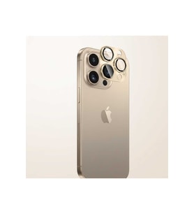 iPhone 16 Pro /16 Pro Max Uyumlu kamera lens koruyucu (Altın)