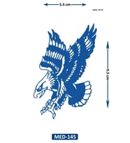 Kartal 5 cm Minimal geçici Dövme Yarı Kalıcı Geçici Dövme