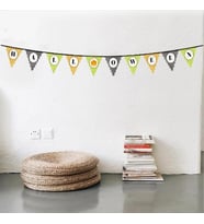 Mey İthalat® Cadılar Bayramı Kabak Temalı Halloween Yazılı Banner Süs Flama 3 Metre