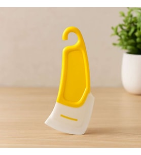 Mini Silikon Spatula - Yağ ve Leke Kazıyıcı (Plastik Saplı)
