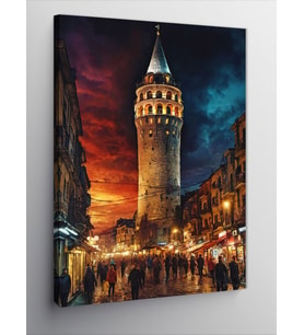 Kanvas Tablo Galata Kulesi