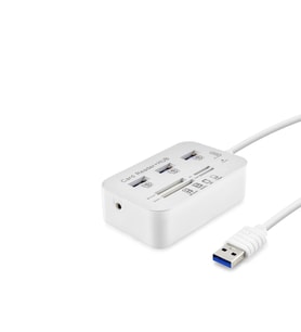 Usb3.0 Hub Combo 3*Usb3.0 + Ms + Sd + M2 + Tf 20Cm Beyaz HDX7028 (Standart)
