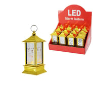 12 ADET KARE KUBBE PİLLİ RAMAZAN LED IŞIK GOLD (5343)