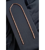 Hematit Doğal Taş Parlak Roz Silindir Kesim 4x13mm Dizi [AA]