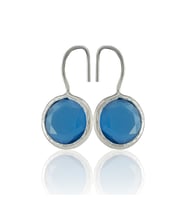Kadir Jewellery Gümüş Kaplama Kadın Taşlı Küpe -El İşçiliği Ve Hipoalerjenik Küpe