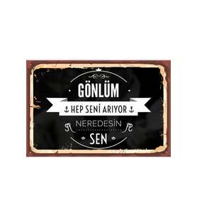 TSM  Tasarımlı Ahşap Poster