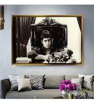 Altın Çerçeveli dekoratif tablo a458 (Gold)