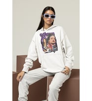 Şarkıcı Rihanna Baskılı Unisex Oversize Hoodie