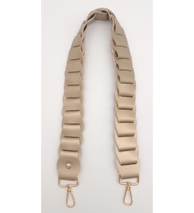Angel Çanta Aksesuar 62 cm Yassı Örgü Model Suni Deri Gold Renk Çanta Sapı Light Gold Metalli