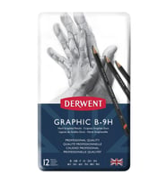 DERWENT GRAPHIC PENCIL HARD - DERECELİ KALEM SETİ12 li TENEKE KUTU