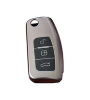 Ford Focus/Fiesta/Mondeo/Cmax/Couruer Anahtar Uyumlu Silikon Oto Anahtar Kumanda Kabı Kılıf Füme