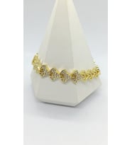 Arrow Luxe – Işıltılı Geometrik Gold Bileklik