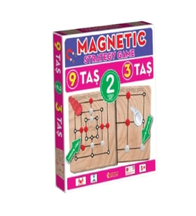 1531549 Manyetik Strateji Oyunları 9 Taş + 3 Taş -Dıytoy