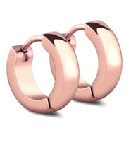 Omark Cotton Erkek Tekli Halka Rosegold Küpe