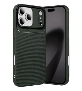 Newface Apple iPhone 17 Pro Auto Focus Karbon Kapak - Koyu Yeşil
