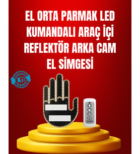 Suya Dayanıklı LED El Park Uyarı Cihazı Uzaktan Kumandalı 2025