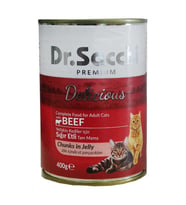 Dr.Sacchi Konserve Sığır Etli Kedi Konservesi 400gr