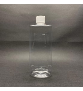 400 cc Silindir Kısa Şeffaf Pet Şişe , Beyaz Kapaklı Pet Şişe 400 Ml  x 3 Adet (Boş)
