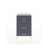 Hyperion Komodin Tek Raflı 2 Çekmeceli 2 Kapaklı 60x44x96 Aytaşı-Antrasit