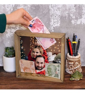 Hepsimex Fotoğraflı Kumbara Çerçeve 1 Adet Fotoğrafla Beraber (STD)