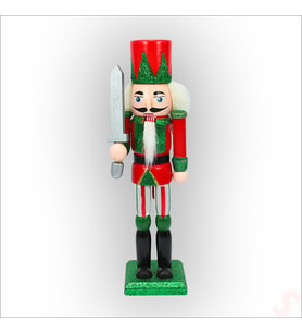 Kurşun Asker, Ahşap Fındıkkıran 18cm - Kılıçlı (Karışık)