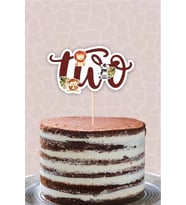 Safari Pastel TWO Pasta Süsü *Kalın Kağıt