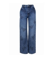 Trender 8062 Taşlı Mavi Kadın Jean Pantolon 26YH27000043