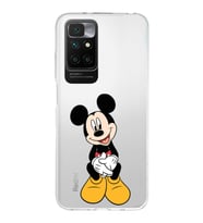 Redmi 10 2022 Uyumlu Kapak Mickey Mouse Tasarımlı Şeffaf Silikon Kılıf