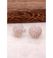 Tel Burma Telkari Gümüş Küpe  2506 (Rose - Gümüş)