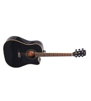 Cort AD880CEBK Elektro Akustik Gitar Çantalı Siyah - Ladin Kapak