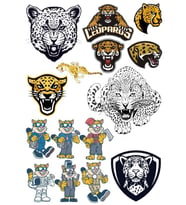 Leopar Sticker Set -2 15 Parça Telefon, Tablet, Defter, Laptop Sticker